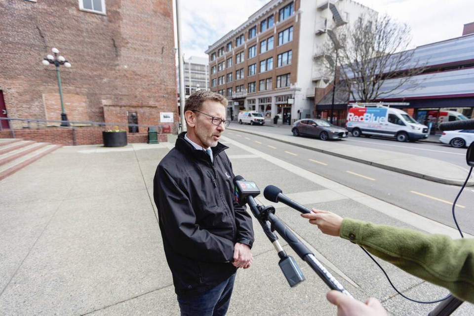 City of Victoria director of engineering and public works Philip Bellefontaine.    DARREN STONE, TIMES COLONIST