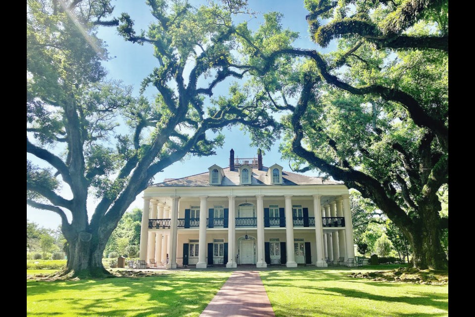 Oak Alley Plantation just south of New Orleans. On this plantation tour, the guide talked equally about the antebellum owners and the 220 enslaved people who worked the sugar plantation. HANNA PEMBERTON 