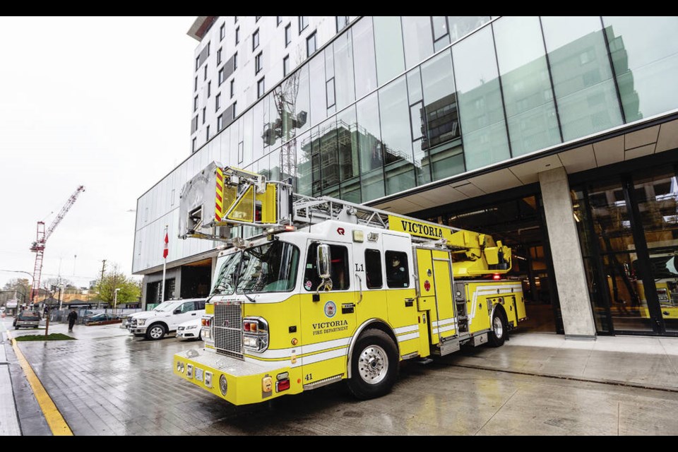 The new fire hall is at 1025 Johnson St.    DARREN STONE, TIMES COLONIST