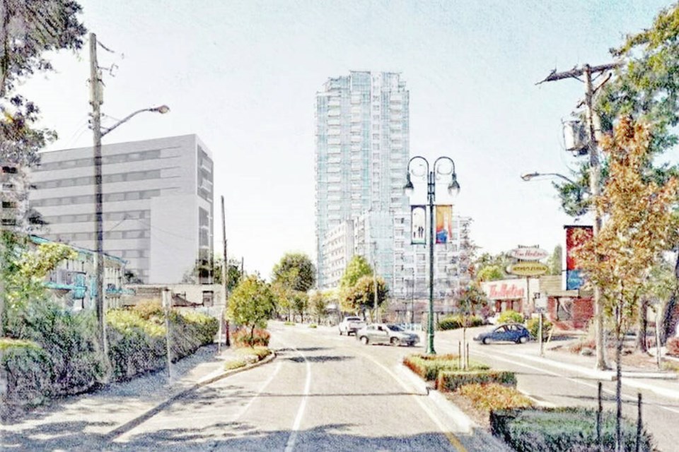 Artist's rendering of 900 Esquimalt Rd. and 900 Carlton Tce.  VIA GMC PROJECTS INC. 