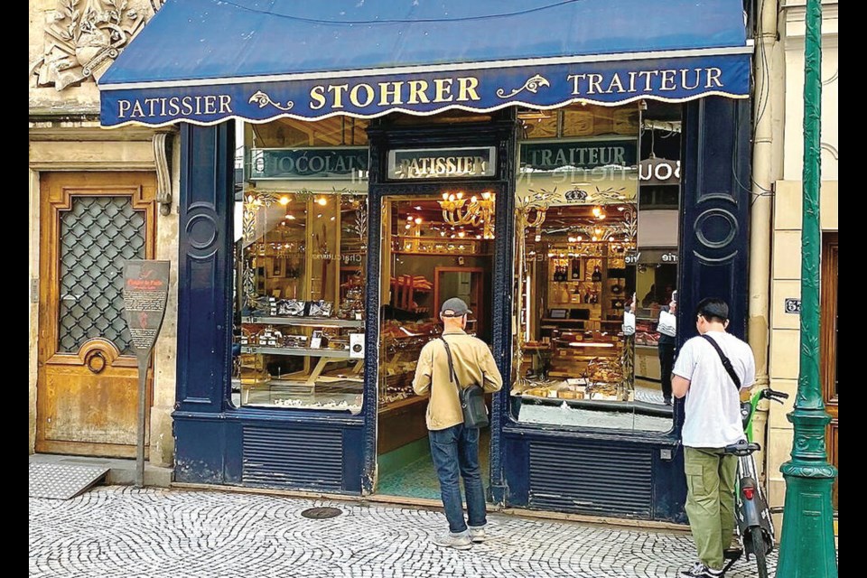 Stohrer, on Rue Montorgueil, is Paris’s oldest patisserie.  ERIC AKIS
