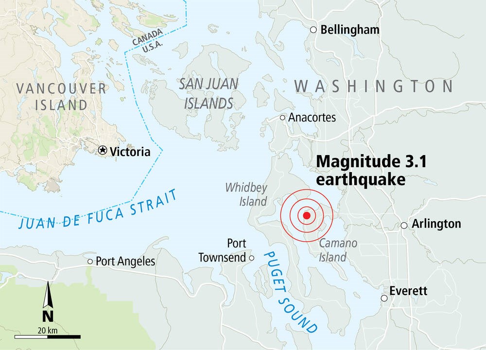 Was there an earthquake in washington today