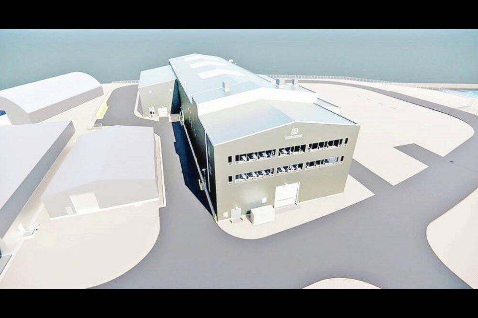 Rendering of B.C. Ferries proposed multi-purpose machine shop. Via B.C. Ferries 