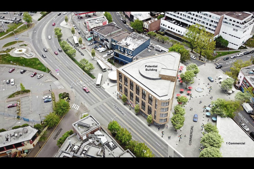 A possible development concept for 6 Commercial St. in Nanaimo. D'AMBROSIO ARCHITECTURE + URBANISM 