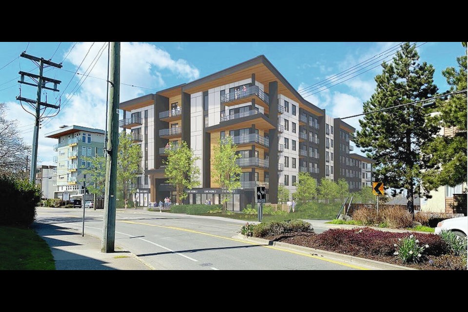 Architectural renderings of the proposed building for 820 Esquimalt Rd. 
VIA ANDREA CHRISTIAN/SHARE COMMUNICATIONS INC.  