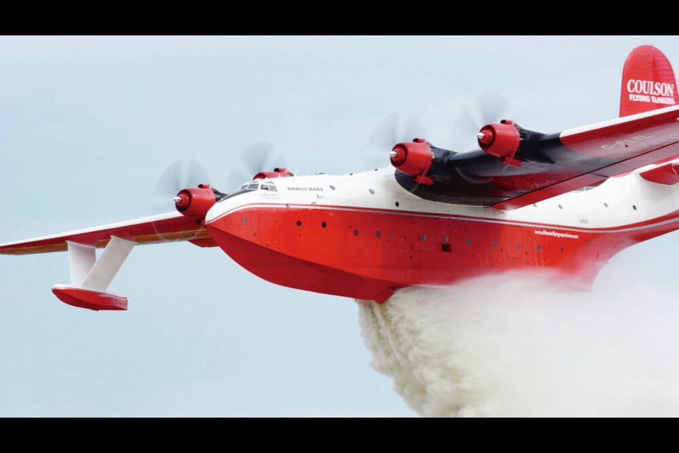 The Hawaii Mars, owned by the Coulson Group of Companies, was used as a water bomber until 2015. COULSON GROUP OF COMPANIES 