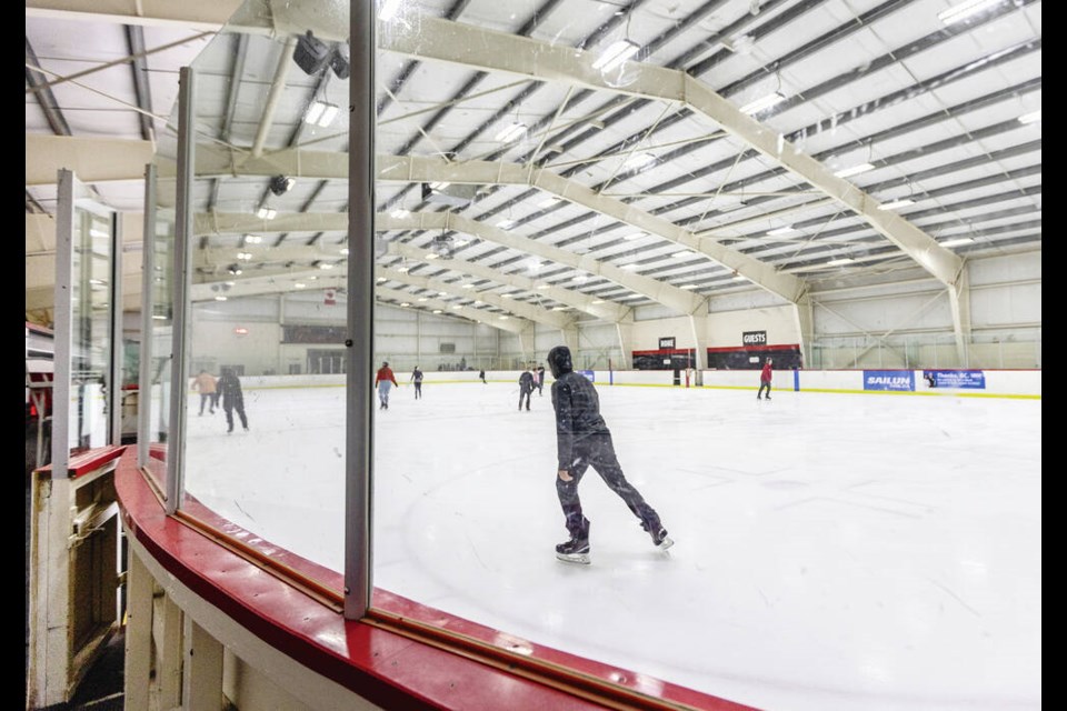 One of the ice rinks at George R. Pearkes Community Recreation Centre. DARREN STONE, TIMES COLONIST 