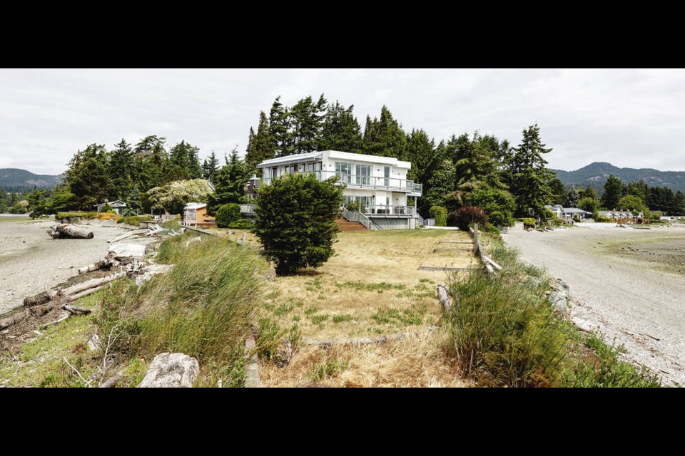 Waterfront housing near Billings Spit on the Sooke Inlet. DARREN STONE, TIMES COLONIST