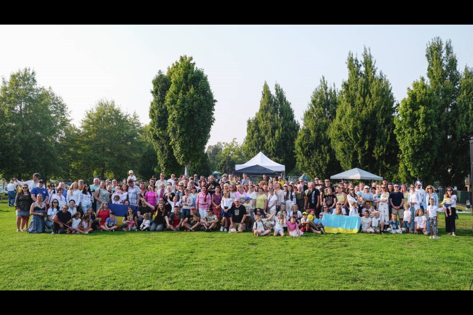 Members of the Ukrainian community in Greater Victoria gathered in Beckwith Park on Saturday to ­celebrate Ukrainian Independence Day. TIMES COLONIST Members of the Ukrainian Community in Greater Victoria gathered in Beckwith Park to celebrate Ukrainian Independence Day this Saturday. TIMES COLONIST 
