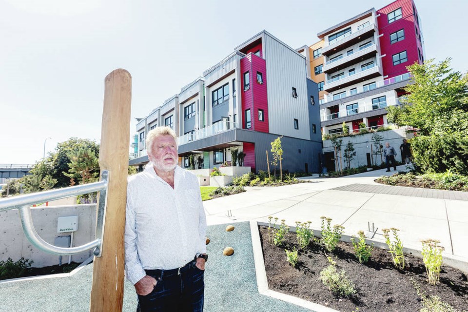 Chris Le Fevre has turned an empty industrial site into a residential community at The Railyards in Vic West. DARREN STONE, TIMES COLONIST 