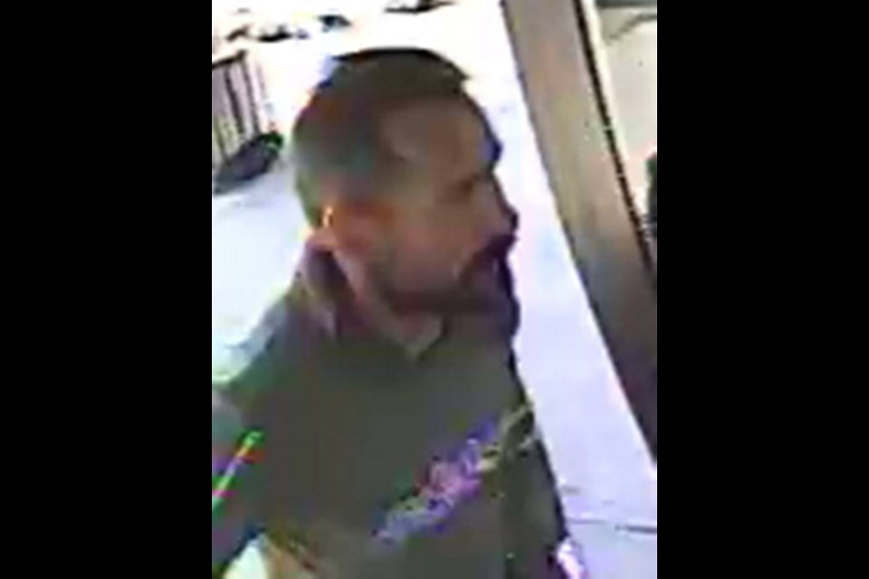 Suspect in bus incident. VIA SAANICH POLICE 