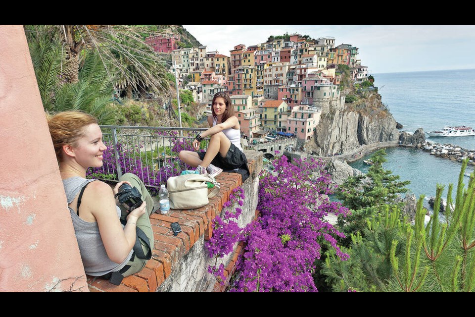 A short walk from tiny Manarola leads to lemon groves, vineyards, and gorgeous views of town. 
Dominic Arizona Bonuccelli 