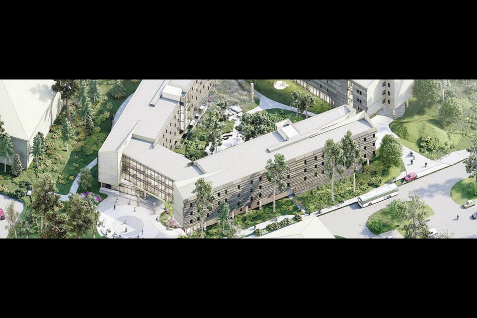 Design for North Island College’s student housing development now underway in Courtenay. Via North Island College 