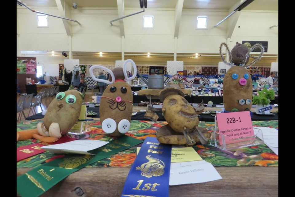 Carved potatoes in the vegetable creation category at last year's Sooke Fall Fair.  Via Sooke Fall Fair Association