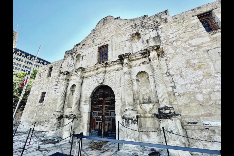 San Antonio’s most iconic landmark is The Alamo is where a group of Texan volunteers occupied the former Spanish mission for 13 days in the Battle of the Alamo in 1836. KIM PEMBERTON 