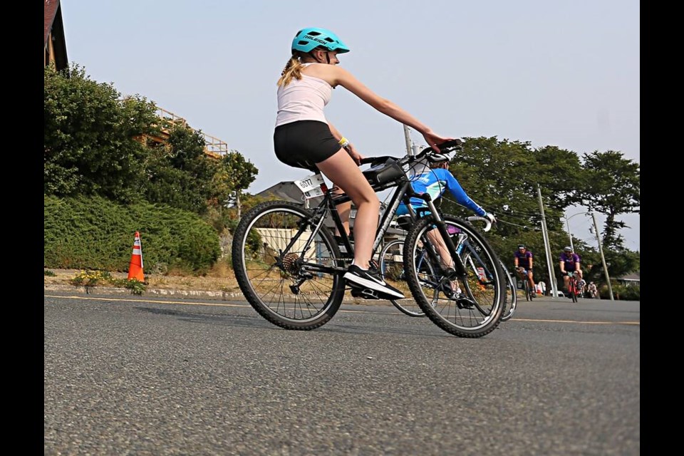 Make sure your children are well-versed in cycling safety and rules before they head out.  ADRIAN LAM, TIMES COLONIST 