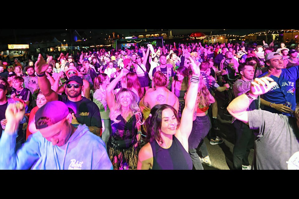 The crowd at Rifflandia on Friday night. The music festival runs this weekend and again next weekend. ADRIAN LAM, TIMES COLONIST. Sept. 8, 2023 