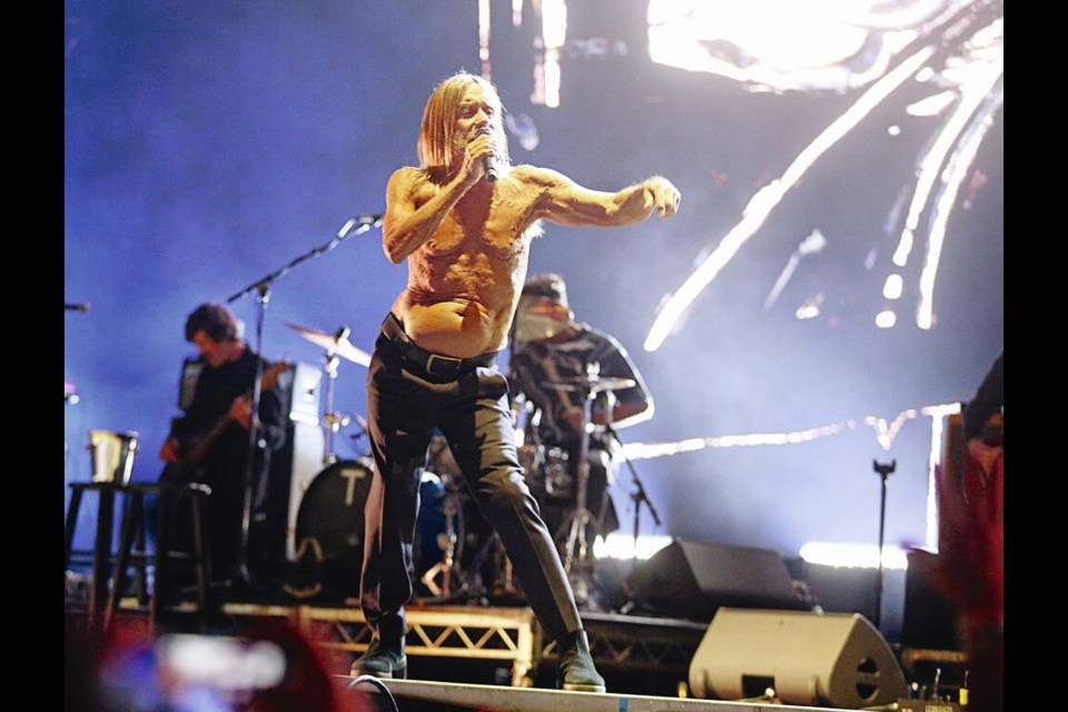 Iggy Pop performs at Rifflandia at Royal Athletic Park. ADRIAN LAM, TIMES COLONIST. Sept. 15, 2023 