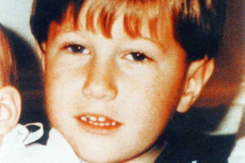 Family photo of Michael Dunahee, who went missing from a Victoria playground on March 24, 1991, at age four. 
