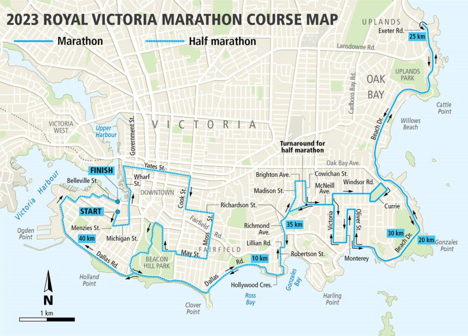 Expect traffic delay during Royal Victoria Marathon Victoria Times
