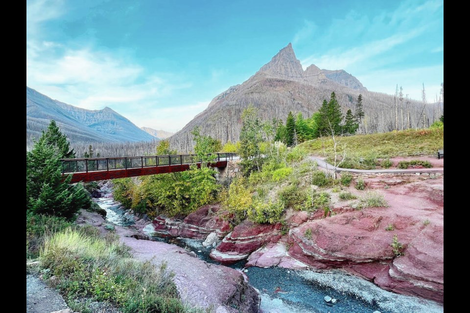 Red Rock Canyon is one of two scenic drives visitors to Waterton Lakes National Park can enjoy. PHOTOS BY KIM PEMBERTON 