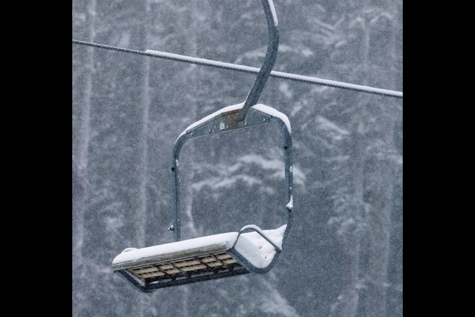 Upwards of 40 centimetres of snow came down in a 24-hour period at Mount Washington on Tuesday. NICK THORNTON 
