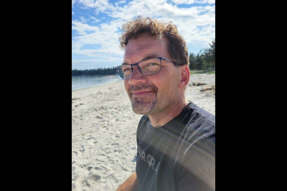 Anthony Balzer, 56, was last seen Nov. 15, 2023, leaving the area of Mount Matheson Road in East Sooke. VIA ISLAND DISTRICT RCMP 