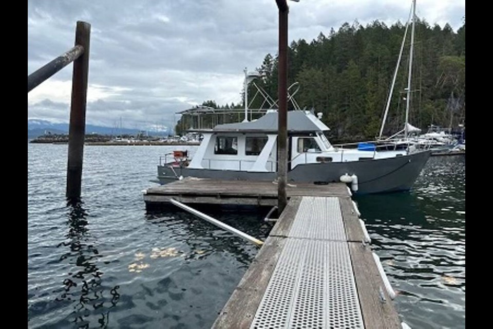 The missing boat. Texada Island RCMP determined that Mark Braunagel was on Texada Oct. 15 to buy a boat, and hired an island resident to help him operate it. VIA POWELL RIVER RCMP 