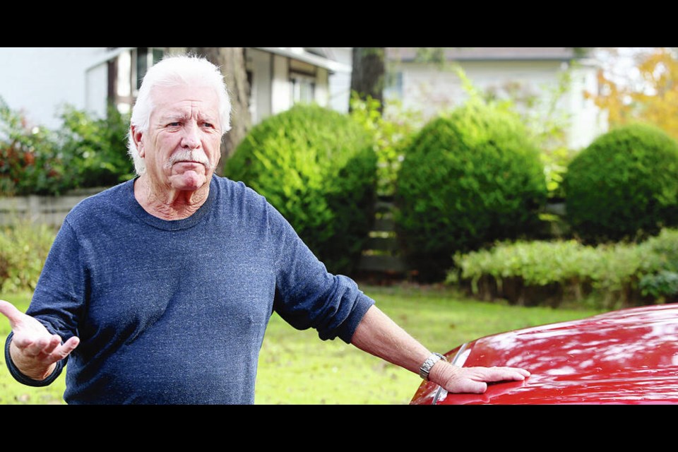 Jan White, 79, helped make the balloons that were mistaken for UFOs in the 1970s. His story is the subject of the Canadian Mint’s new coin. ADRIAN LAM, TIMES COLONIST  