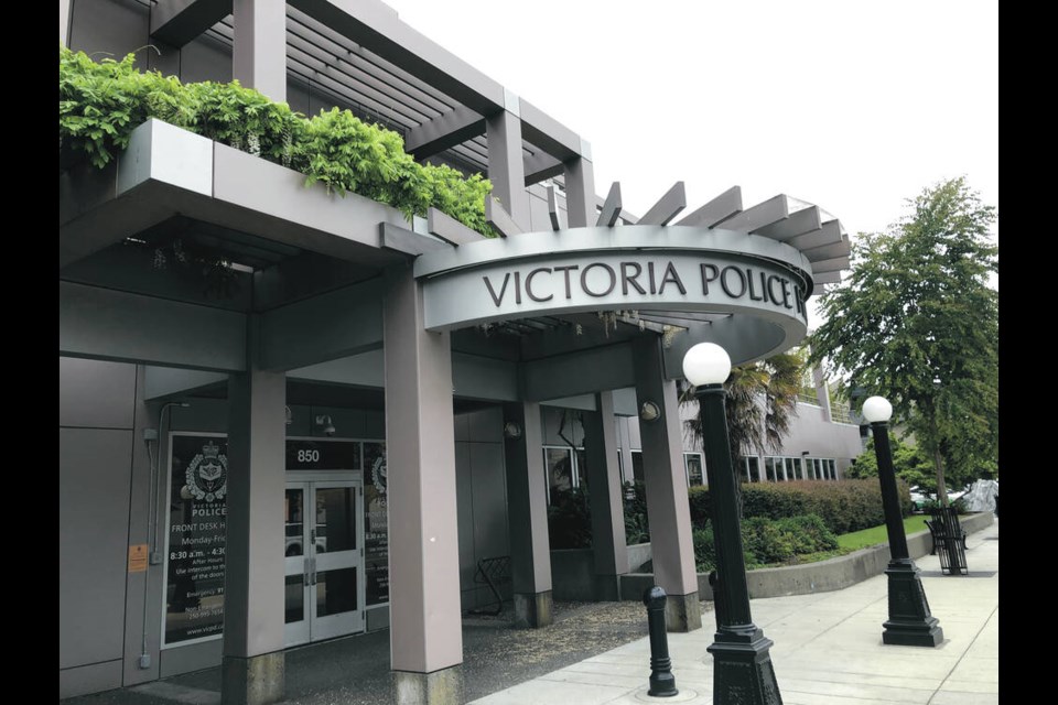 Victoria Police Department headquarters on Caledonia Avenue. TIMES COLONIST 