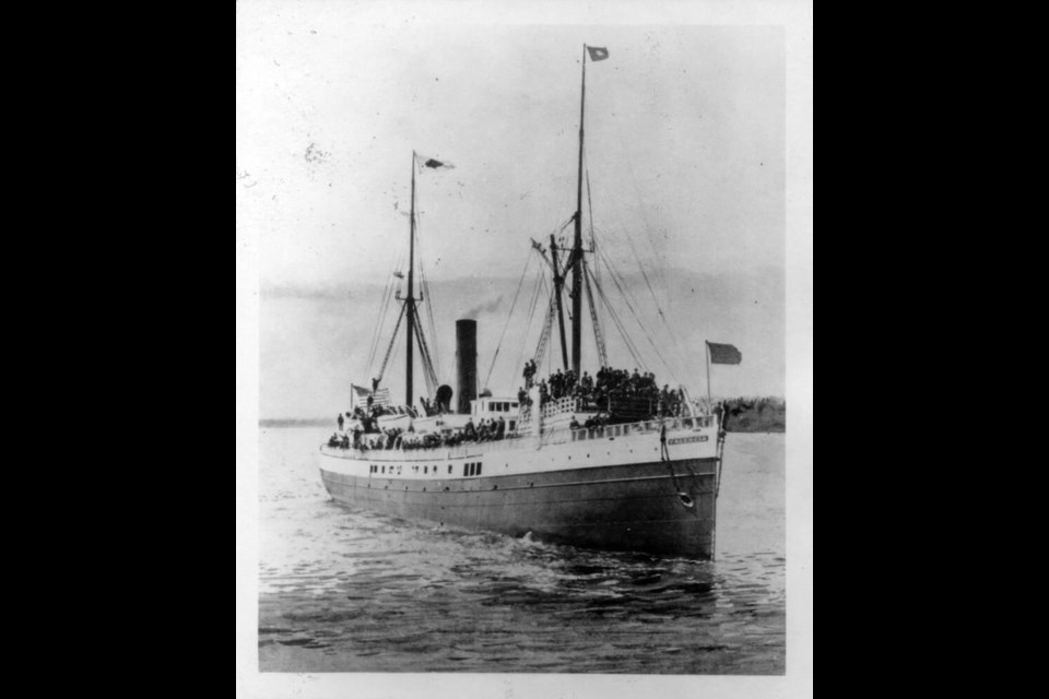 The SS Valencia, circa 1905. B.C. ARCHIVES D-06923 