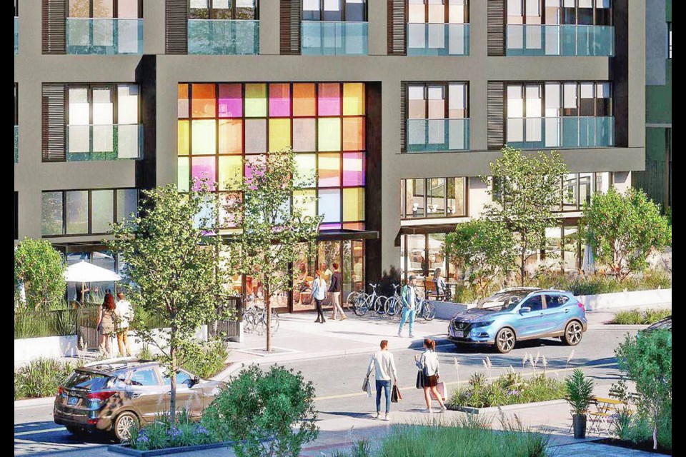 Artist’s rendering of the proposed project at 937 View St. in Victoria. DHK ARCHITECTS, VIA CITY OF VICTORIA 