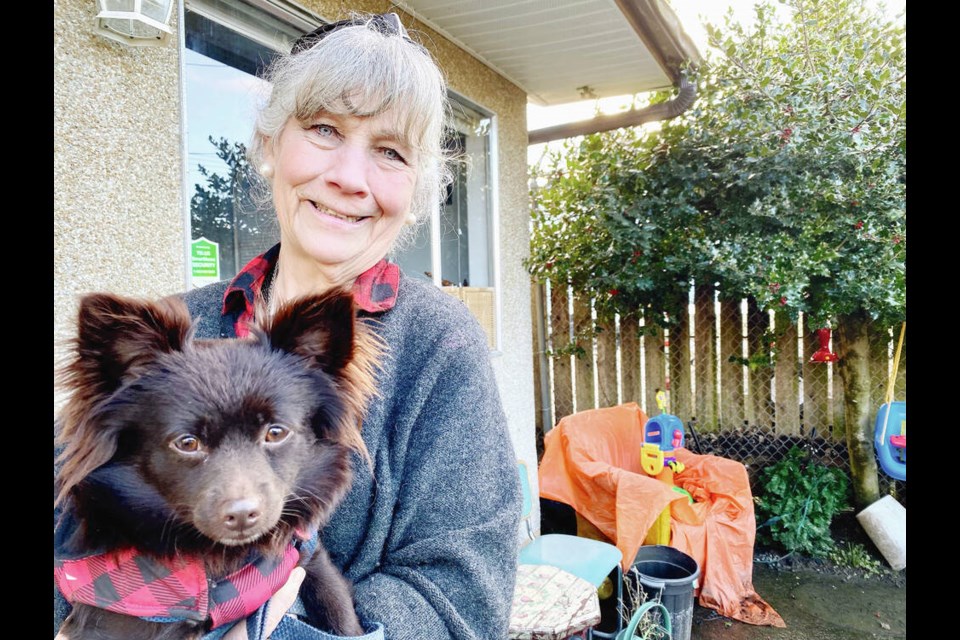 LeVonne Strang says she watched the flames explode and quickly shoot through two storeys of Good Neighbours thrift store in North Cowichan. TIMES COLONIST 