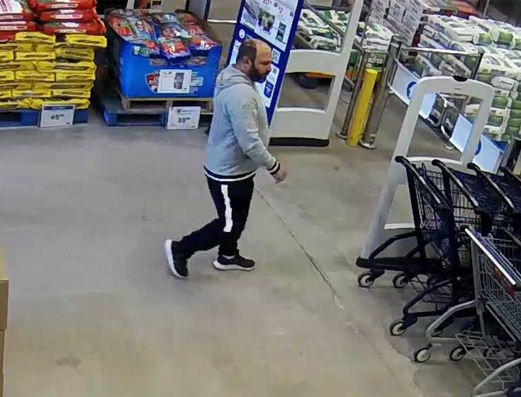 Suspect in multiple thefts from Lowe’s Home Improvement stores in Nanaimo, Saanich and New Westminster. VIA NANAIMO RCMP 