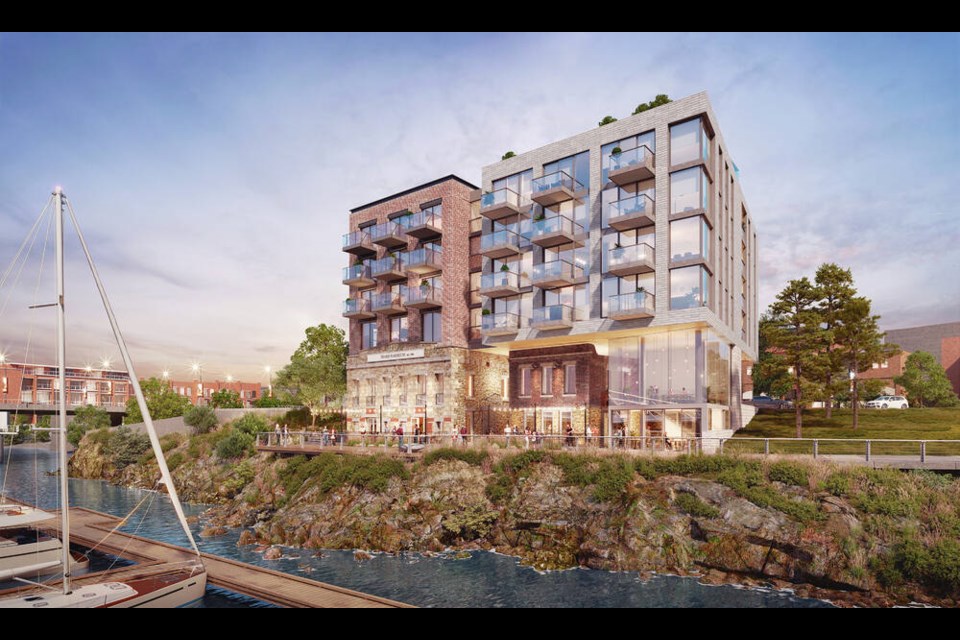 Artist’s rendering of the waterfront side of the Northern Junk redevelopment. RELIANCE PROPERTIES 