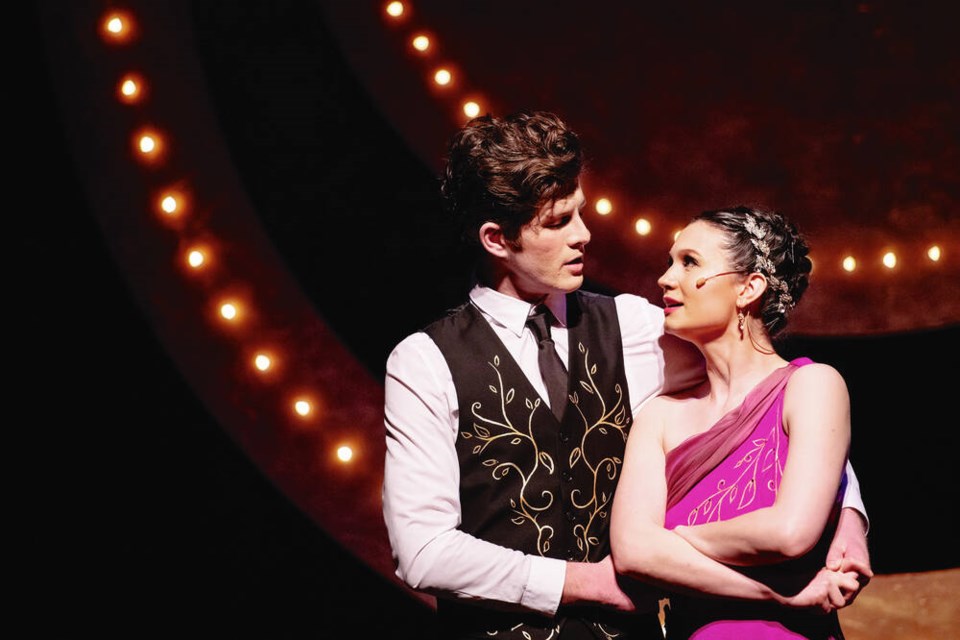 Morgan Christopher and Brigit Stewart in Phoenix Theatre's 100 Years of Broadway.  DEAN KALYAN
