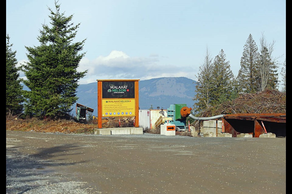 The area where a new film studio is planned on Malahat Nation land near Mill Bay. ADRIAN LAM, TIMES COLONIST 