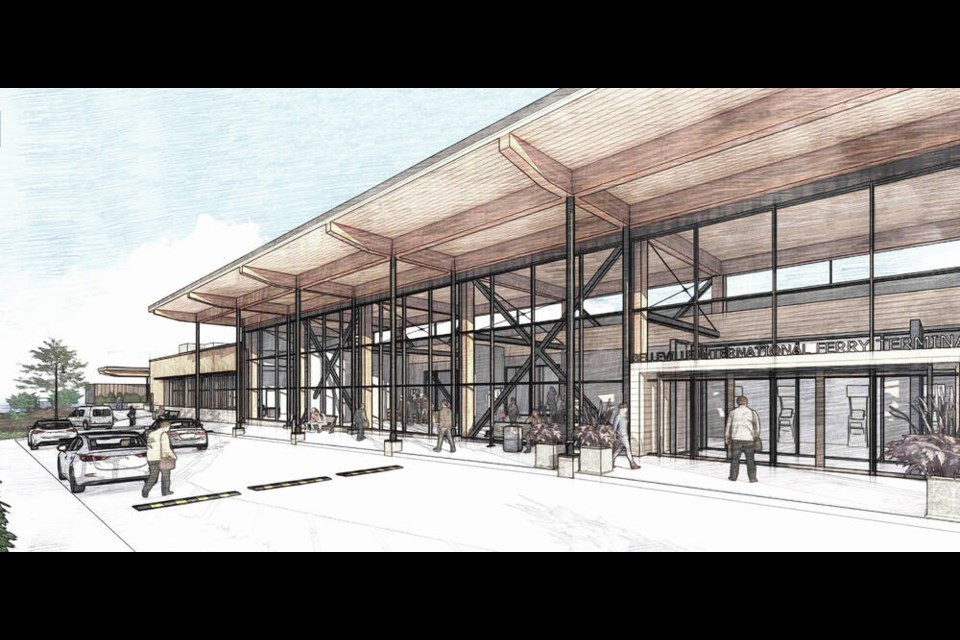 PHASE 2: A concept drawing of the new Belleville ferry terminal. MINISTRY OF TRANSPORTATION AND INFRASTRUCTURE 