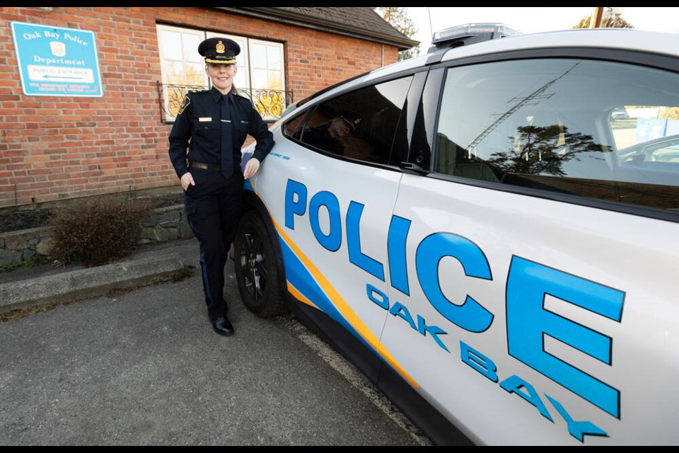 Julie Chanin has been named Oak Bay's new police chief.  She is currently the deputy chief. DARREN STONE, TIMES COLONIST