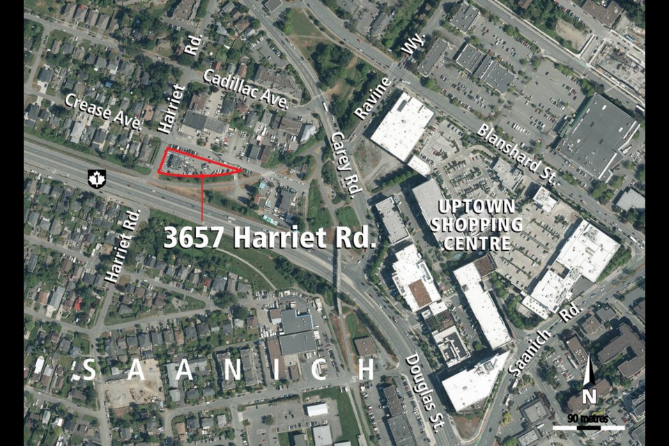 3657 Harriet Rd. in Saanich is one of the properties the province has purchased for housing and a transit hub. 