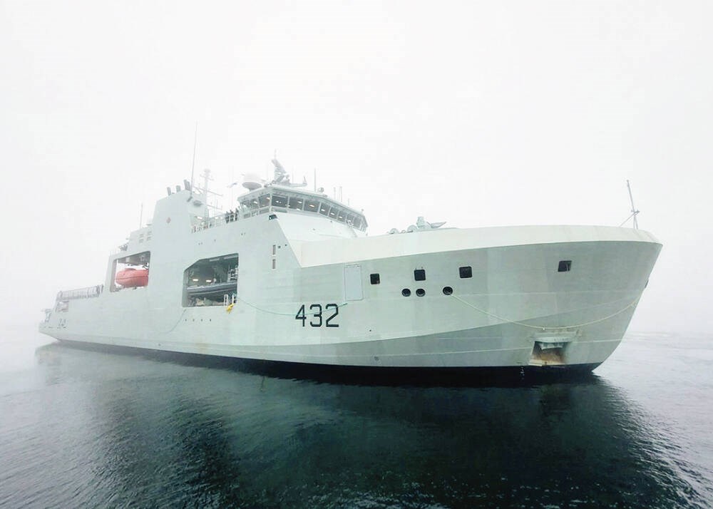 New-era naval ship arrives at CFB Esquimalt on Monday