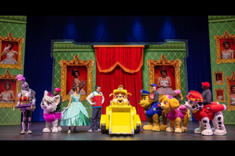 The cast of Paw Patrol Live! Heroes Unite, which runs for four performances at the Save-on-Foods Memorial Centre this weekend. VSTAR ENTERTAINMENT 