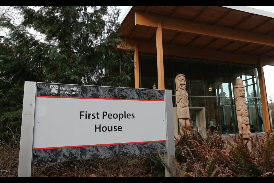 The First Peoples House at the University of Victoria. ADRIAN LAM, TIMES COLONIST 
