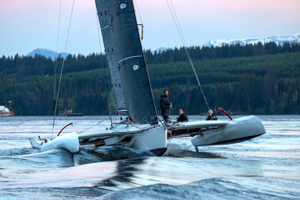 Team Malolo during the 2024 Race to Alaska. TAYLOR BAYLY