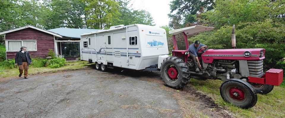 Trailer set up for Saanich senior after home ransacked