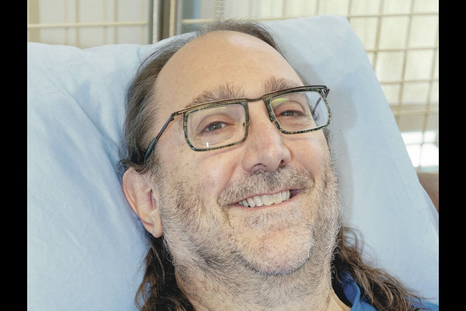 Mark Leiren-Young at Royal ­Jubilee Hospital’s Adanac Clinic. DARREN STONE, TIMES COLONIST 