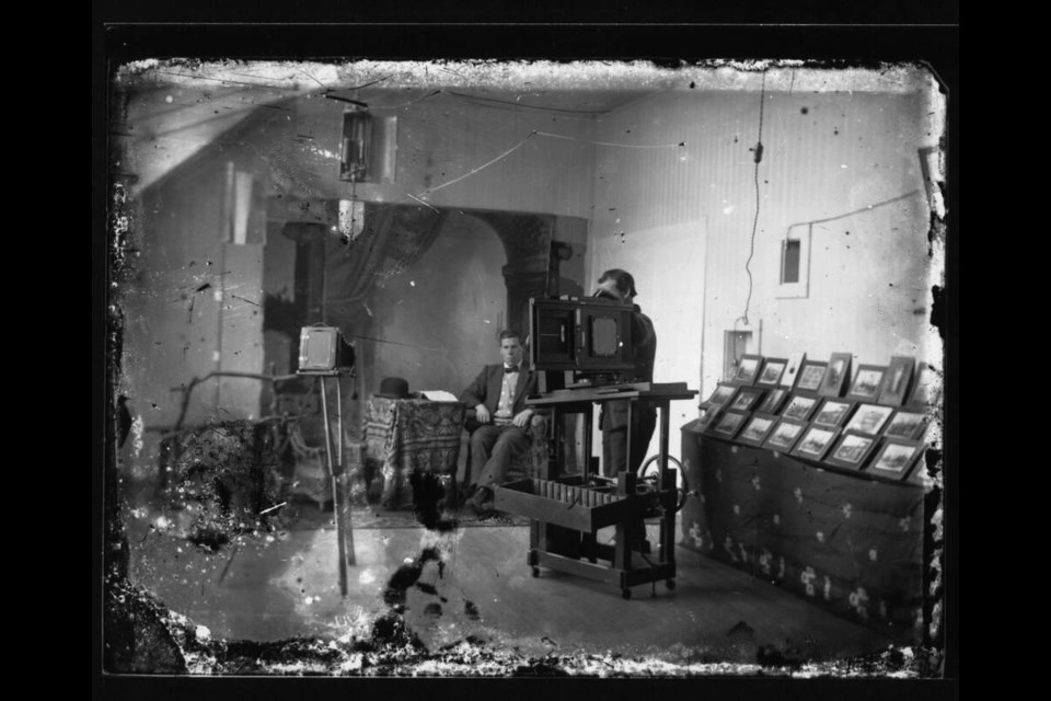 The original Hayashi Studio, ca. 1917, in Cumberland. COURTESY OF CUMBERLAND MUSEUM AND ARCHIVES, C140-068 