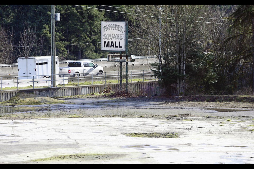 The former site of the Pioneer Square mall complex at the corner of the Trans-Canada Highway and Shawnigan Lake-Mill Bay Road. ADRIAN LAM, TIMES COLONIST 