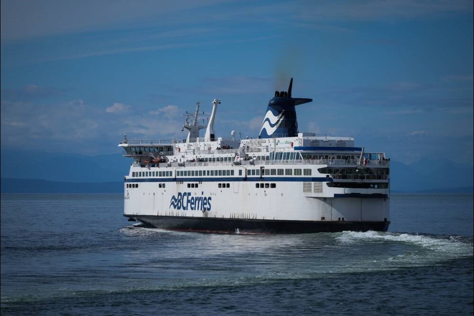 The B.C. Ferries vessel Spirit of Vancouver Island leaves Tsawwassen bound for Swartz Bay. New major vessels are expected to start entering the fleet in 2029. DARRYL DYCK, THE CANADIAN PRESS 