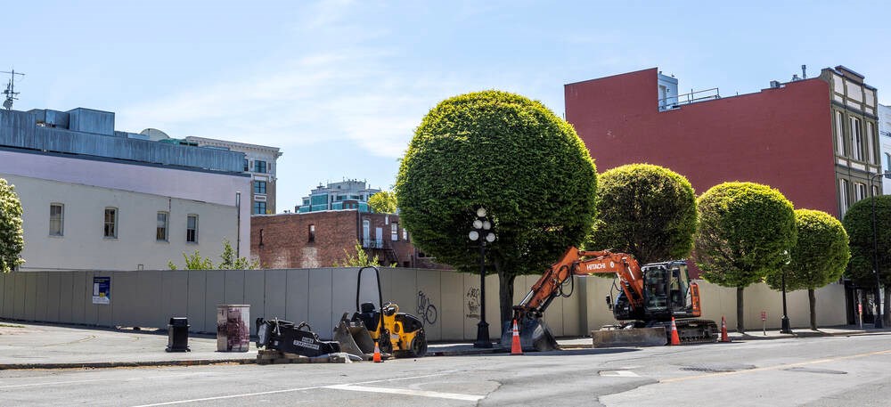 The group proposing a 198-unit hotel on the site of the former Plaza Hotel in downtown Victoria has been sent back to the drawing board.